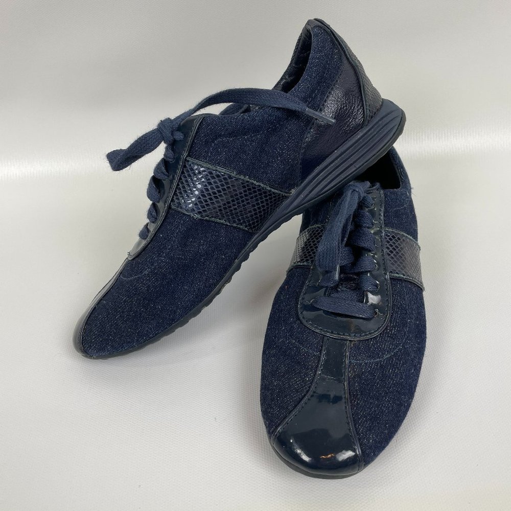 Cole Haan blue tennis shoe